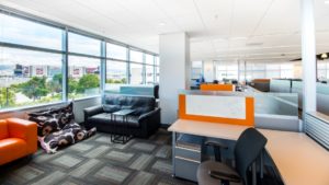 FaciliCorp of San Jose, California, managed workspace design and build for Telenav in Silicon Valley